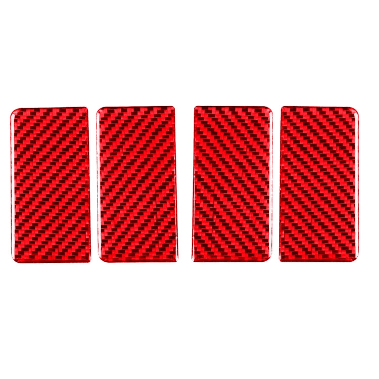 4 PCS Set for Honda CRV 2007-2011 Carbon Fiber Car Inner Armrest Gasket Decorative Sticker,Left and Right Drive Universal, Inner Armrest Gasket