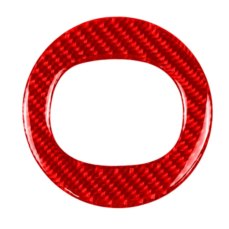 Car Carbon Fiber Steering Wheel Decorative Sticker for Mazda CX-5 2017-2018, Left and Right Drive, Steering Wheel