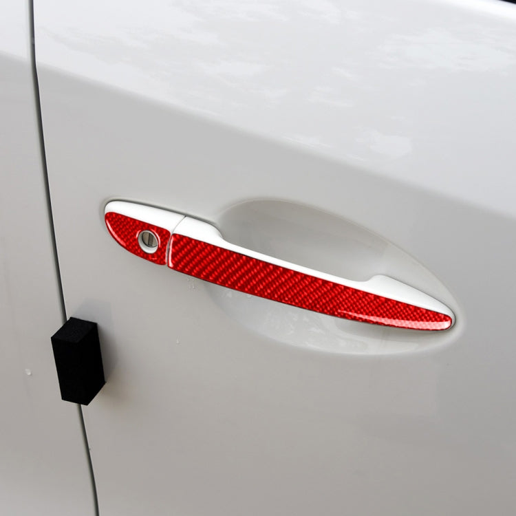 Car Carbon Fiber without Hole Outside Door Handle Decorative Sticker for Mazda CX-5 2017-2018, Right Drive, without Hole Outside Door Handle, Right Drive