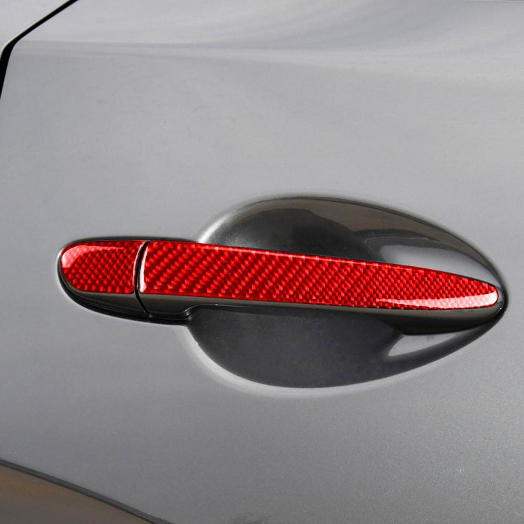 Car Carbon Fiber with Hole Outside Door Handle Decorative Sticker for Mazda CX-5 2017-2018, Right Drive, with Hole Outside Door Handle, Right Drive