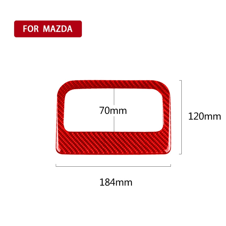 Car Carbon Fiber Rear Air Outlet Decorative Sticker for Mazda CX-5 2017-2018, Left and Right Drive, Rear Air Outlet