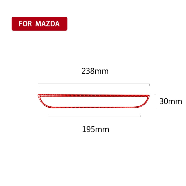 Car Carbon Fiber Central Control Panel Decorative Sticker for Mazda CX-5 2017-2018, Left and Right Drive, Central Control Panel