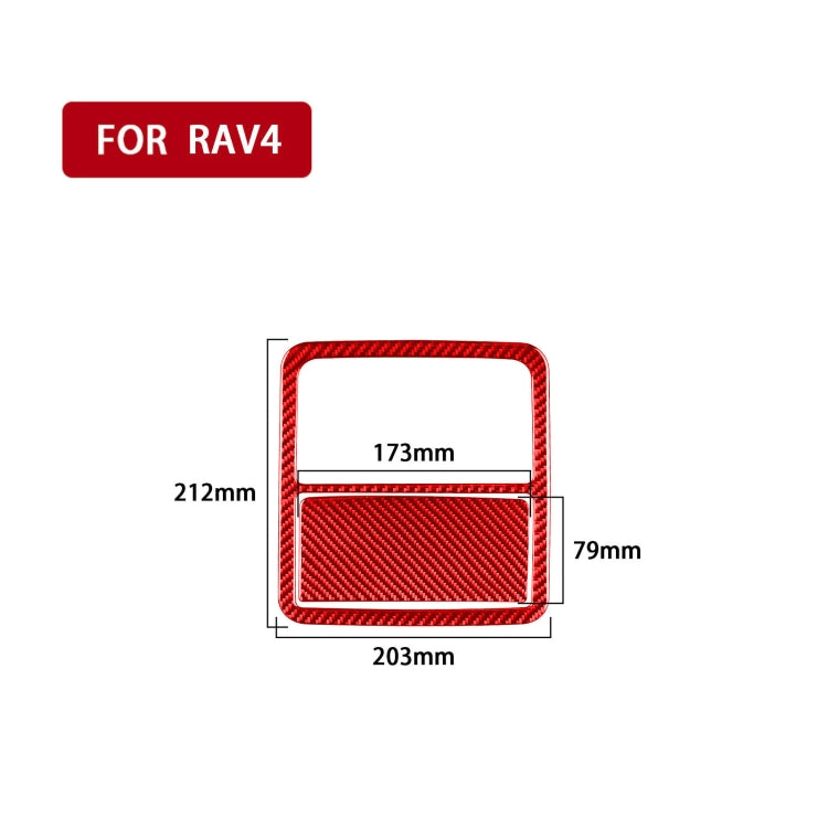 Car Carbon Fiber Front Reading Light Panel Decorative Sticker for Toyota RAV4 2006-2013, Left and Right Drive, Front Reading Light Panel
