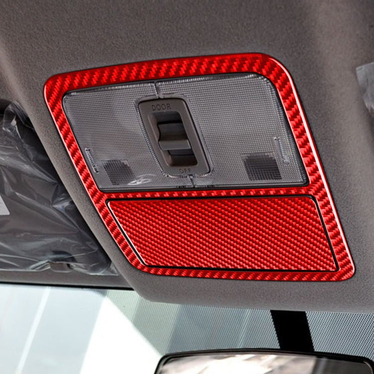 Car Carbon Fiber Front Reading Light Panel Decorative Sticker for Toyota RAV4 2006-2013, Left and Right Drive, Front Reading Light Panel