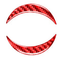 Car Carbon Fiber Steering Wheel Logo Decorative Sticker for Toyota RAV4 2006-2013, Left and Right Drive, Steering Wheel Logo