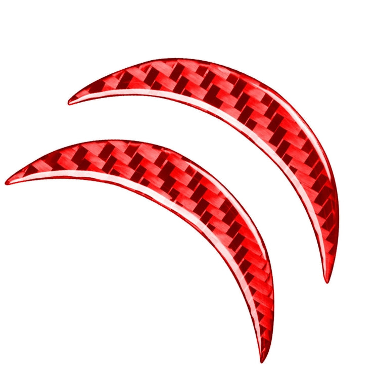 Car Carbon Fiber Steering Wheel Logo Decorative Sticker for Toyota RAV4 2006-2013, Left and Right Drive, Steering Wheel Logo