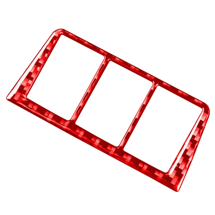 Car Carbon Fiber Headlight Switch Frame Decorative Sticker for Toyota RAV4 2006-2013, Left and Right Drive, Headlight Switch Frame