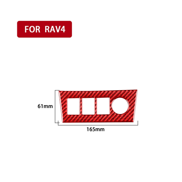 Car Carbon Fiber Cigarette Lighting Panel Decorative Sticker for Toyota RAV4 2006-2013, Left and Right Drive, Cigarette Lighting Panel