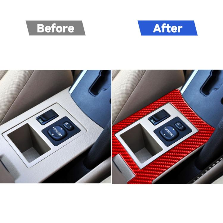 Car Carbon Fiber Handbrake Panel Decorative Sticker for Toyota RAV4 2006-2013, Right Drive, Handbrake Panel, Right Drive