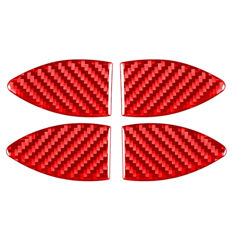 Car Carbon Fiber Inside Door Bowl Decorative Sticker for Toyota RAV4 2006-2013, Left and Right Drive, Inside Door Bowl