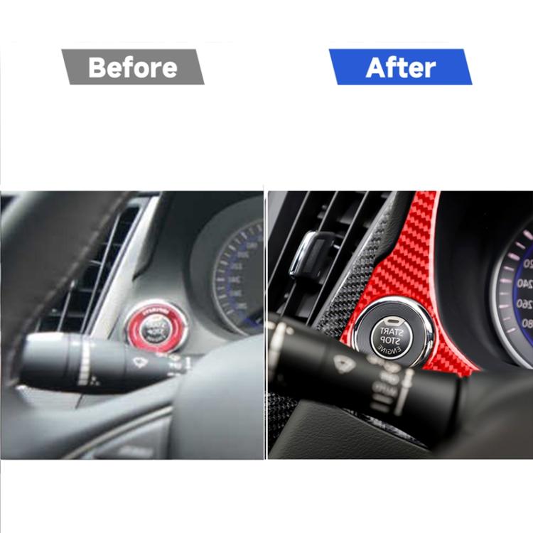 Car Carbon Fiber Dashboard Decorative Sticker for Infiniti Q50, Right Drive, Dashboard, Right Drive