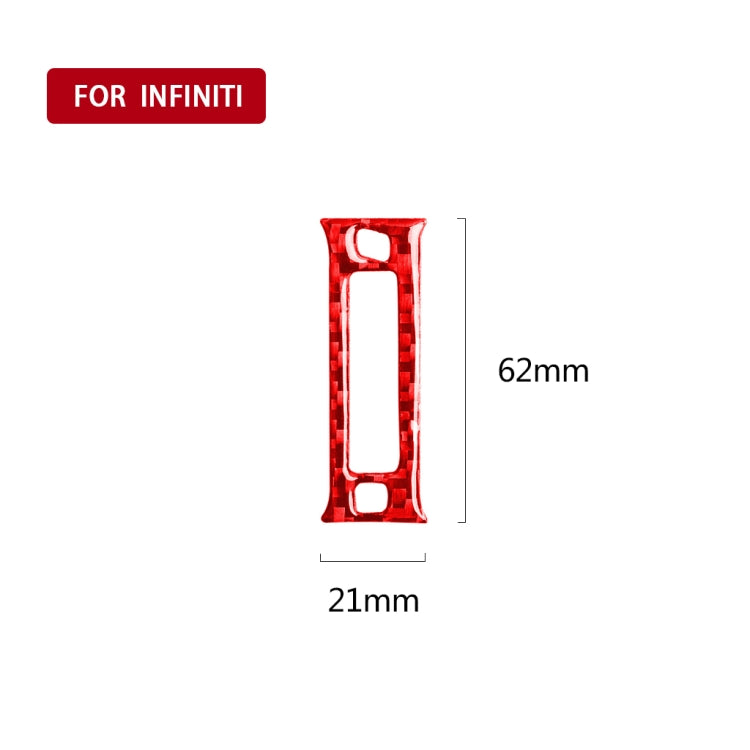 Car Carbon Fiber Rear Air Outlet Decorative Sticker for Infiniti Q50 2014-2020, Left and Right Drive, Rear Air Outlet