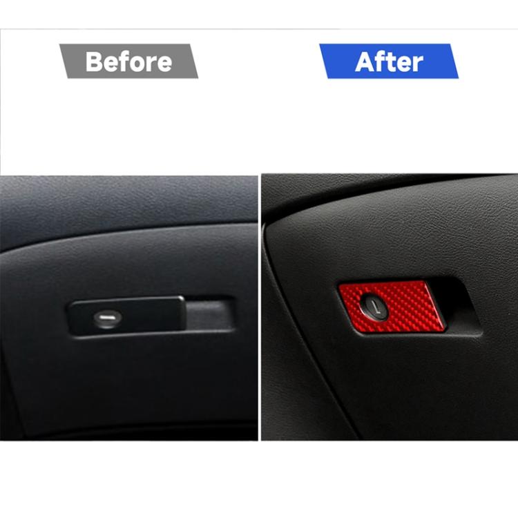 Car Carbon Fiber Front Passenger Seat Handle Box Decorative Sticker for Infiniti Q50 2014-2020, Left Drive, Front Passenger Seat Handle Box, Left Drive