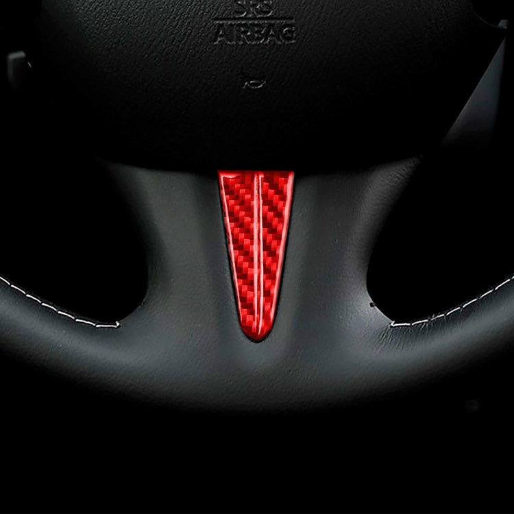Car Carbon Fiber Steering Wheel Below Decorative Sticker for Infiniti Q50 2014-2020, Left and Right Drive, Steering Wheel Below