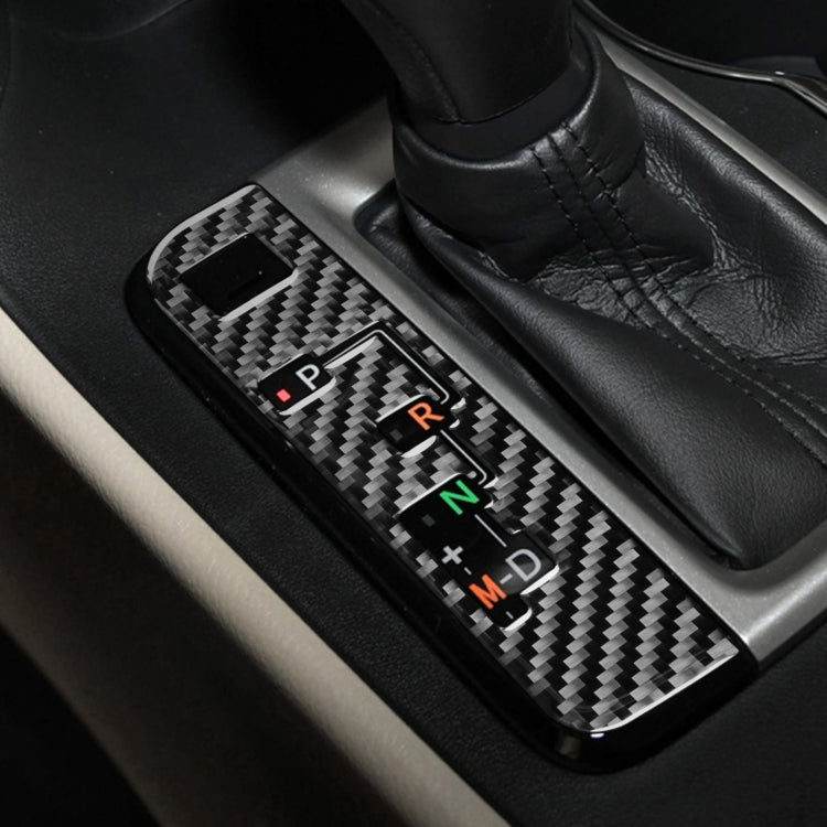 Car Carbon Fiber Gear Indicator Decorative Sticker for Toyota Highlander 2014-2019, Left Drive, Gear Indicator