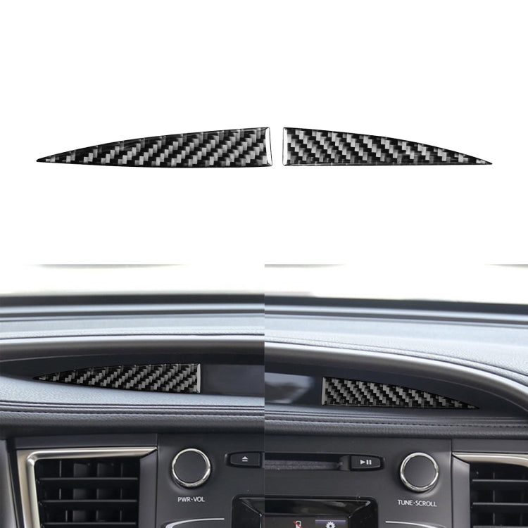 Car Carbon Fiber Central Control Small Display Decorative Sticker for Toyota Highlander 2014-2019, Left Drive, Central Control Small Display