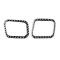 Car Carbon Fiber Dashboard Air Outlet Decorative Sticker for Toyota Highlander 2014-2019, Left Drive, Dashboard Air Outlet