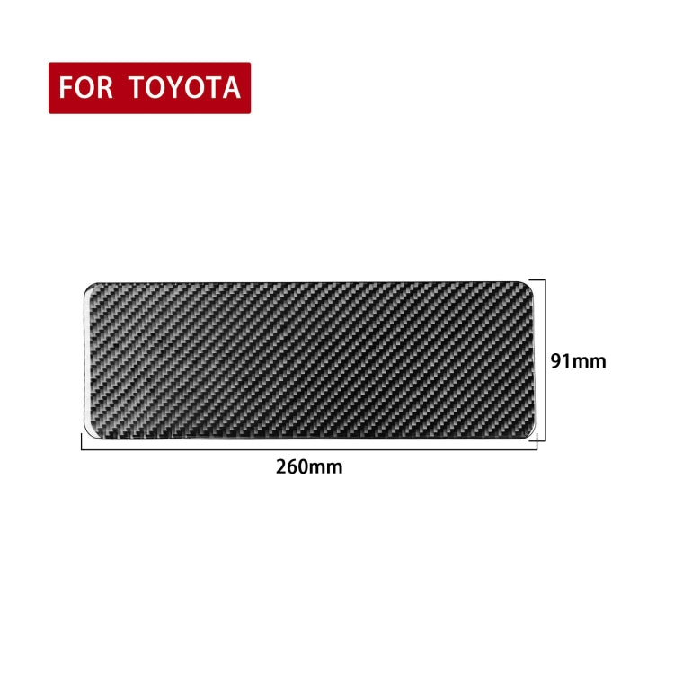 Car Carbon Fiber Steering Wheel Lower Panel Decorative Sticker for Toyota Highlander 2014-2019, Left Drive, Steering Wheel Lower Panel