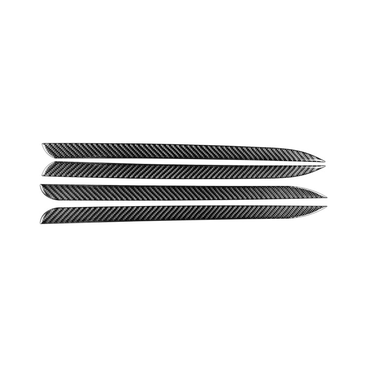 Car Carbon Fiber Door Trim Decorative Strip for Toyota Highlander 2014-2019, Left Drive, Door Trim