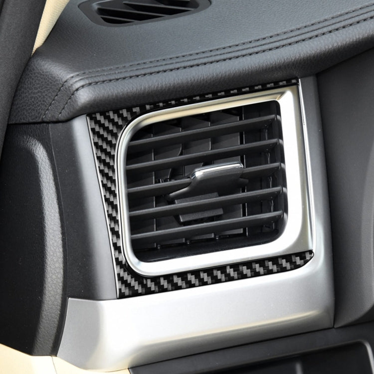 Car Carbon Fiber Side Air Outlet Decorative Sticker for Toyota Highlander 2014-2019, Left Drive, Side Air Outlet