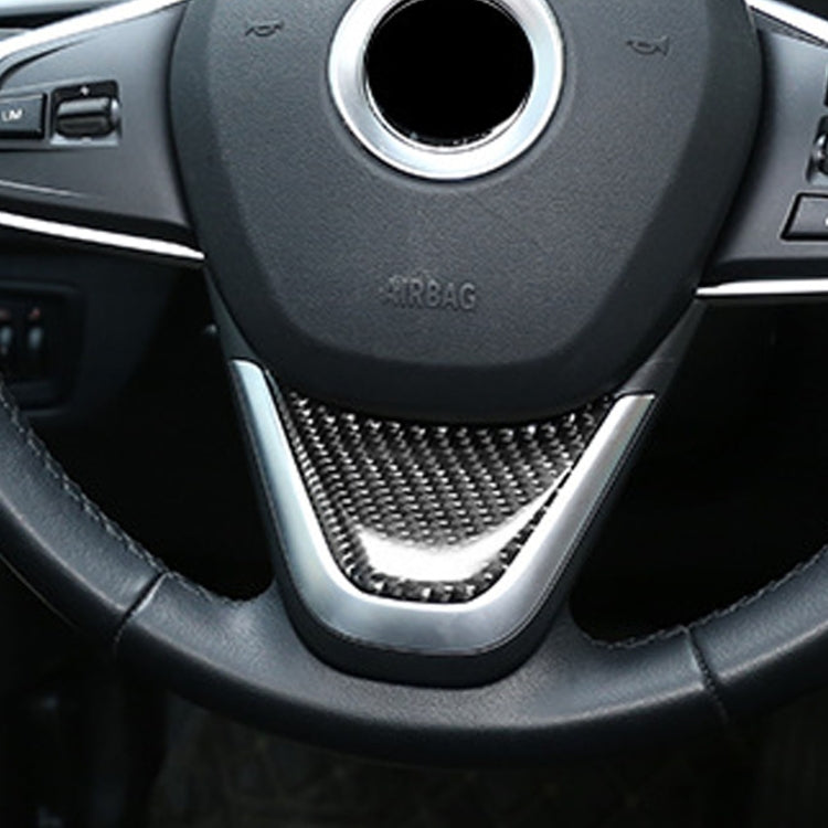 Car Steering Wheel Decorative Sticker for BMW F52 1 Series Sedan 2017-2019, Left Drive, Steering Wheel