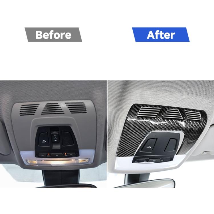 Car Front Reading Light Frame Decorative Sticker for BMW F52 1 Series Sedan 2017-2019, Left Drive, Front Reading Light Frame