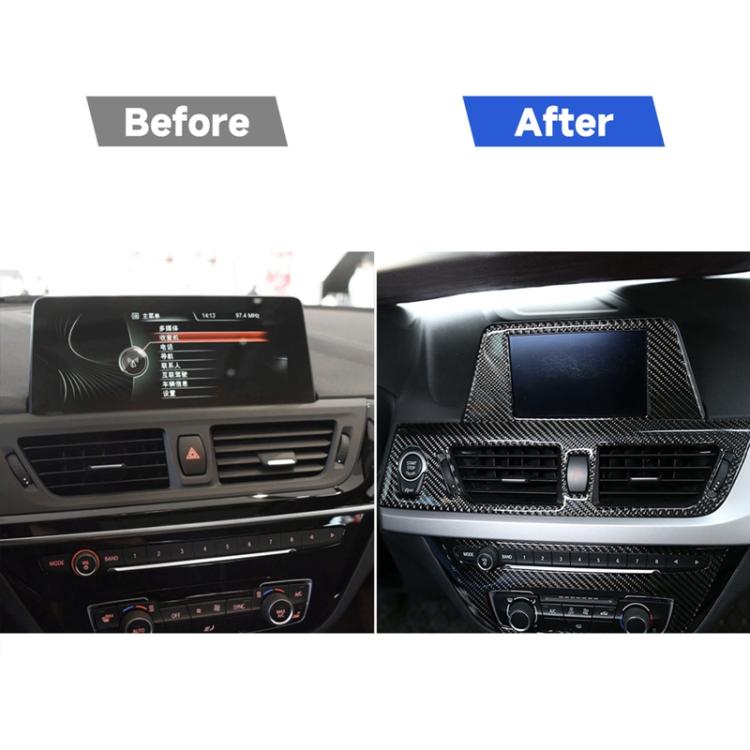 Car Navigation Panel Decorative Sticker for BMW F52 1 Series Sedan 2017-2019, Left Drive, Navigation Panel