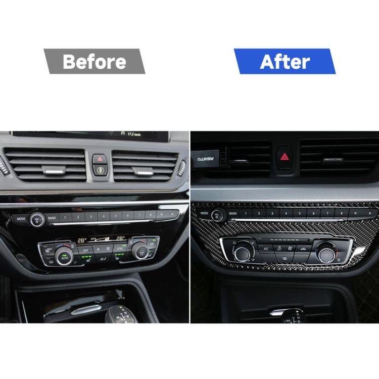 Air Conditioning Switch Panel Decorative Sticker for BMW F52 1 Series Sedan 2017-2019, Left Drive, Air Conditioning Switch Panel