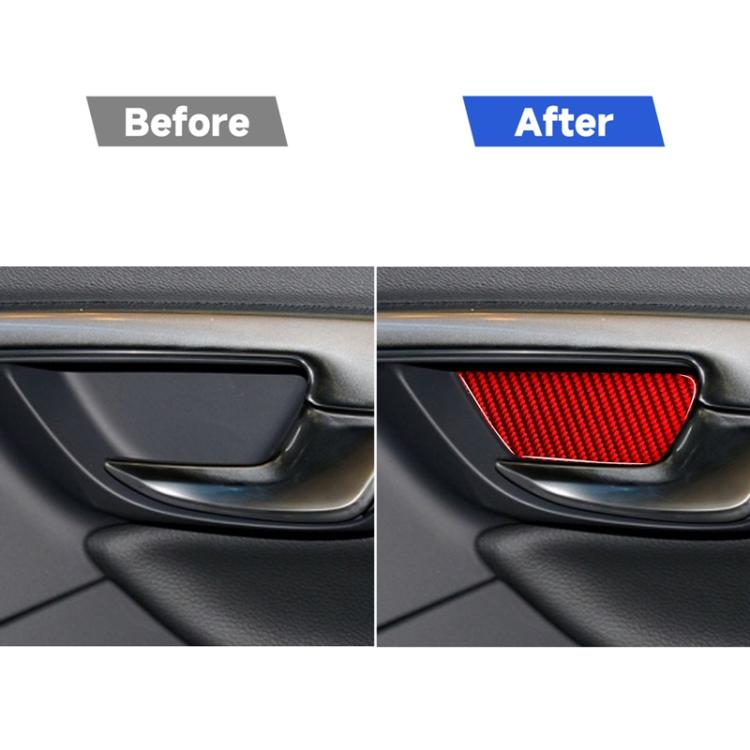 Car Inner Door Bowl Decorative Sticker for Volvo V60 2010-2017, Left and Right Drive, Door Bowl