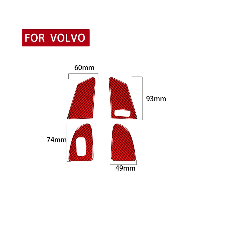 Car Window Lift Button C Decorative Sticker for Volvo V60 2010-2017, Right Drive, Window Lift Button C, Right Drive