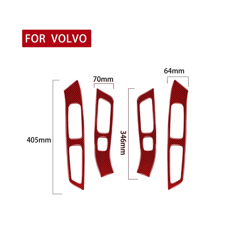 Car Window Lift Decorative Sticker for Volvo V60 2010-2017, Left and Right Drive, Window Lift