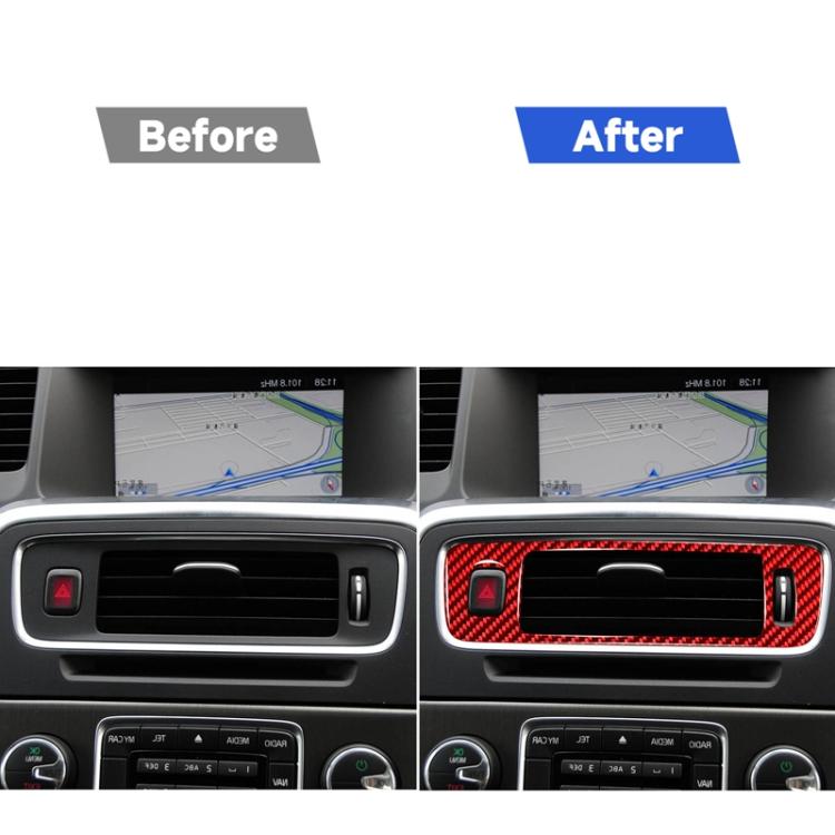 Car Central Control Lower Air Outlet Decorative Sticker for Volvo V60 2010-2017, Right Drive, Central Control Lower Air Outlet, Right Drive