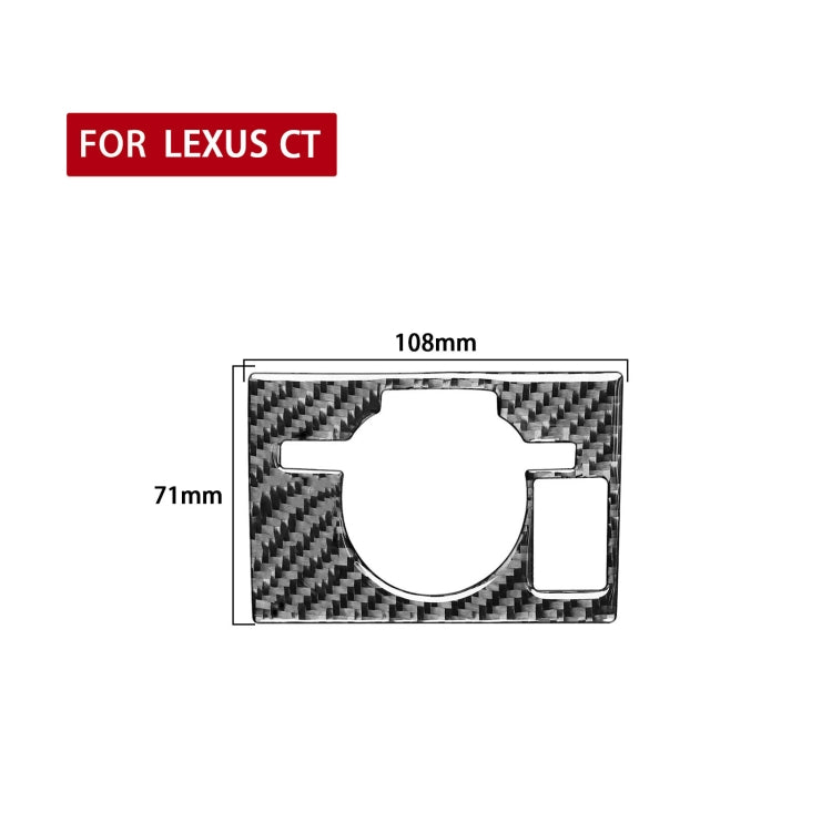 Car Control Panel Low-level Configuration Decorative Sticker for Lexus CT 2011-2017, Right Drive, Control Panel Low-level, Right Drive