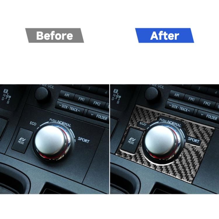Car Control Panel Low-level Configuration Decorative Sticker for Lexus CT 2011-2017, Left Drive, Control Panel Low-level, Left Drive