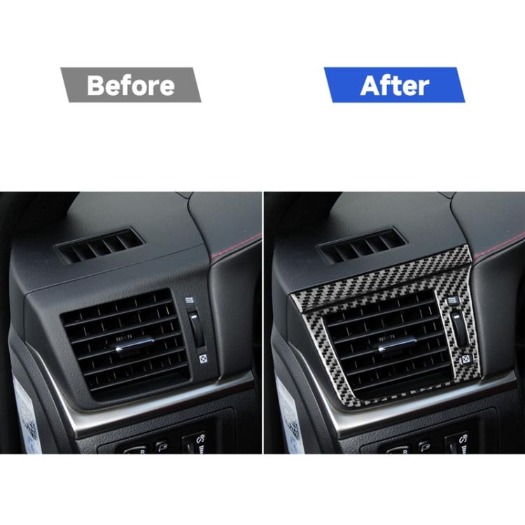 Car Carbon Fiber Left and Right Air Outlet Decorative Sticker for Lexus CT 2011-2017, Left Drive, Left and Right Air Outlet, Left Drive