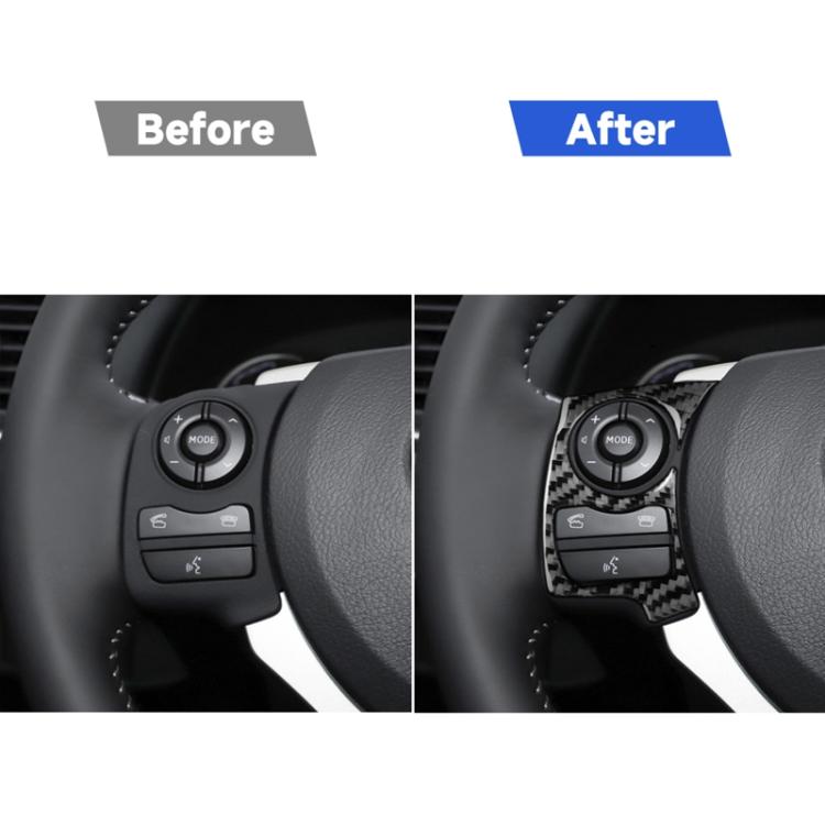 Car Steering Wheel Button Decorative Sticker for Lexus CT 2011-2017, Left and Right Drive, Steering Wheel Button