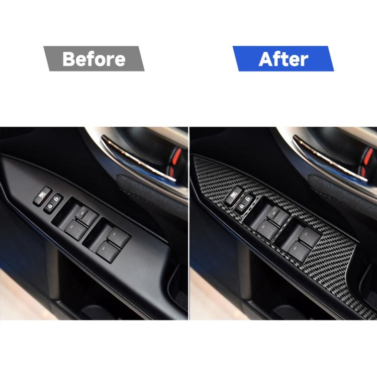 Car Carbon Fiber Window Lift Decorative Sticker for Lexus CT 2011-2017, Right Drive, Window Lift, Right Drive