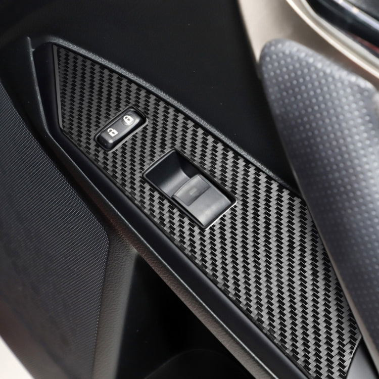 Car Carbon Fiber Window Lift Decorative Sticker for Lexus CT 2011-2017, Left Drive, Window Lift, Left Drive