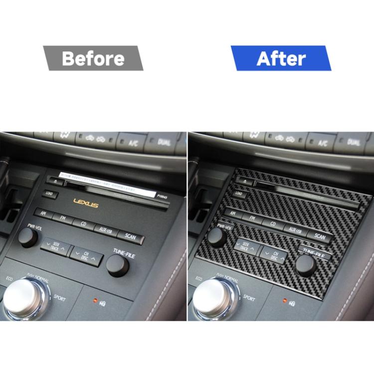 Car Carbon Fiber CD Panel C Decorative Sticker for Lexus CT 2011-2017, Right Drive, CD Panel C, Right Drive