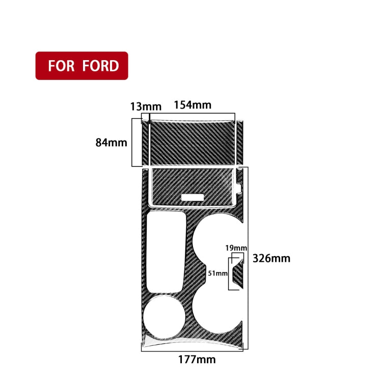 Car Water Cup Cigarette Lighter Panel Decorative Sticker for Ford Explorer 2013-2019, Left Drive, Water Cup Cigarette Lighter Panel