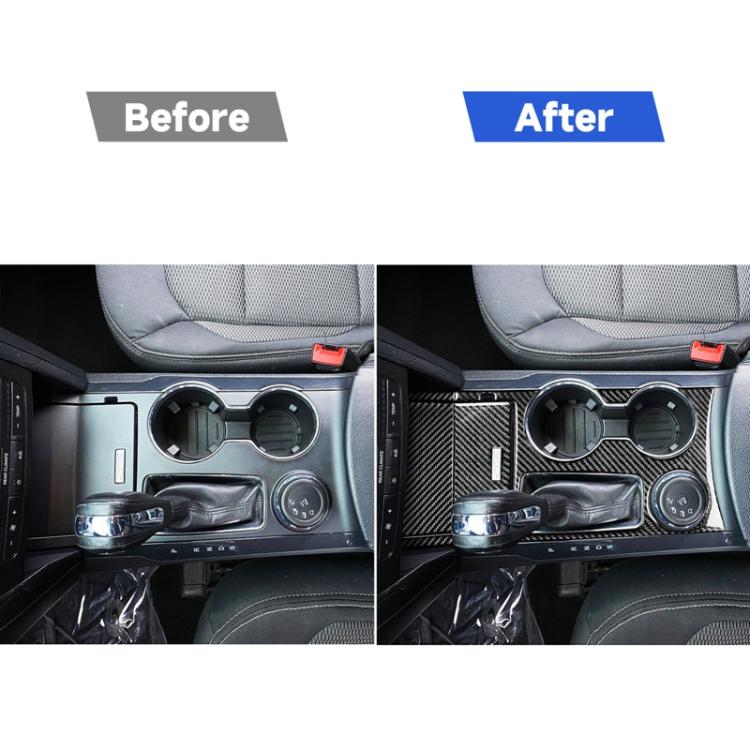 Car Water Cup Cigarette Lighter Panel Decorative Sticker for Ford Explorer 2013-2019, Left Drive, Water Cup Cigarette Lighter Panel