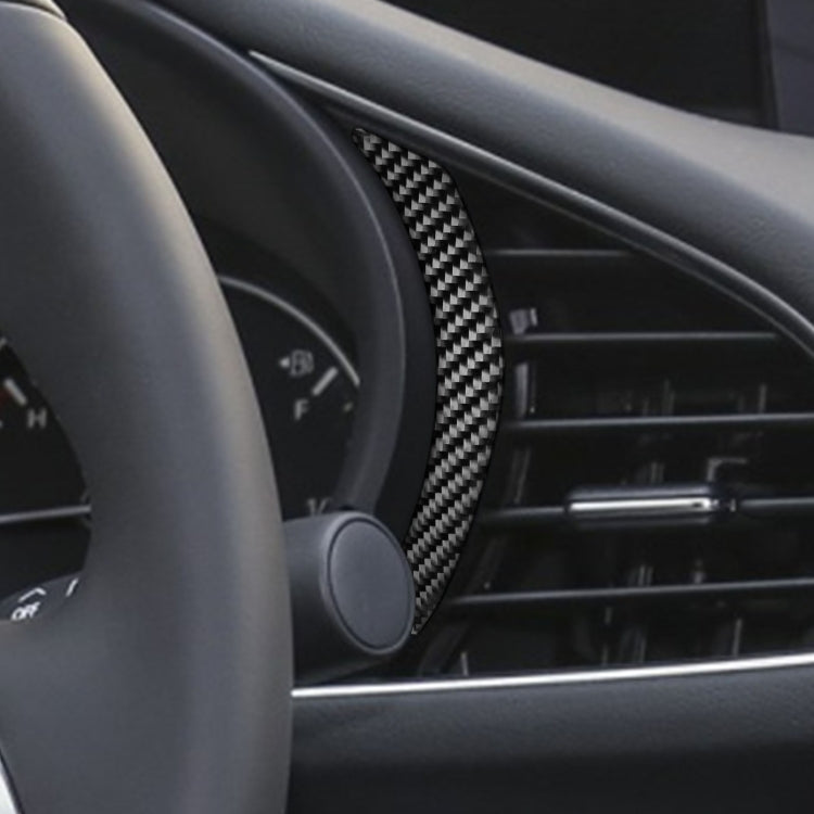 Car Carbon Fiber Dashboard Decorative Sticker for Mazda 3 Axela 2020, Left and Right Drive Universal, Dashboard