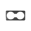 Car Carbon Fiber Rear Water Cup Decorative Sticker for Mazda 3 Axela 2020, Left and Right Drive , Rear Water Cup