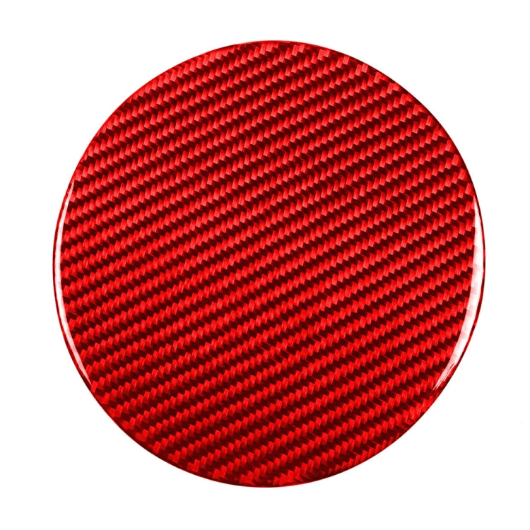 Car Carbon Fiber Fuel Tank Cap Decorative Sticker for Nissan 370Z / Z34 2009-, Left and Right Drive Universal, Fuel Tank Cap