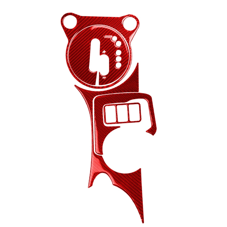 5 in 1 Car Carbon Fiber Gear Water Cup Holder Panel Decorative Sticker for Nissan 370Z / Z34 2009-, Right Drive, Gear Water Cup Holder Panel, Right Drive