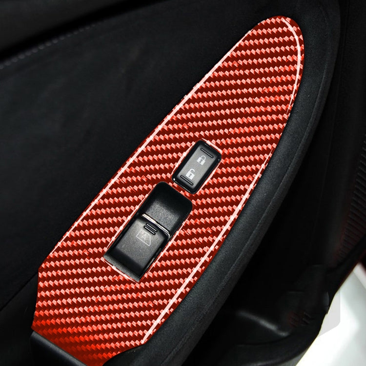 Car Carbon Fiber Vice Driving Side Door Lift Control Decorative Sticker for Nissan 370Z / Z34 2009-, Right Drive, Vice Driving Side Lift Control, Right Drive