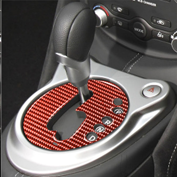 Car Carbon Fiber Automatic Transmission Panel Decorative Sticker for Nissan 370Z / Z34 2009-, Right Drive, Automatic Transmission Panel, Right Drive