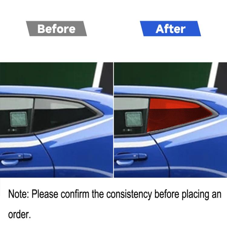 Car Carbon Fiber Shutter Decorative Sticker for Chevrolet Camaro 2017-2019, Left and Right Drive Universal, Shutter