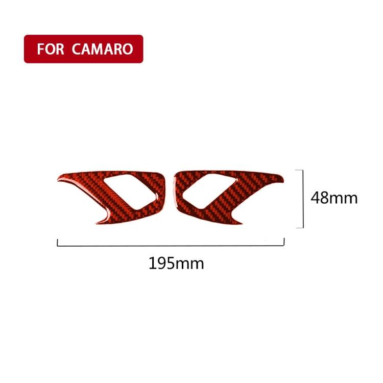 Car Carbon Fiber Inside Door Lock Decorative Sticker for Chevrolet Camaro 2017-2019, Left and Right Drive Universal, Inside Door Lock