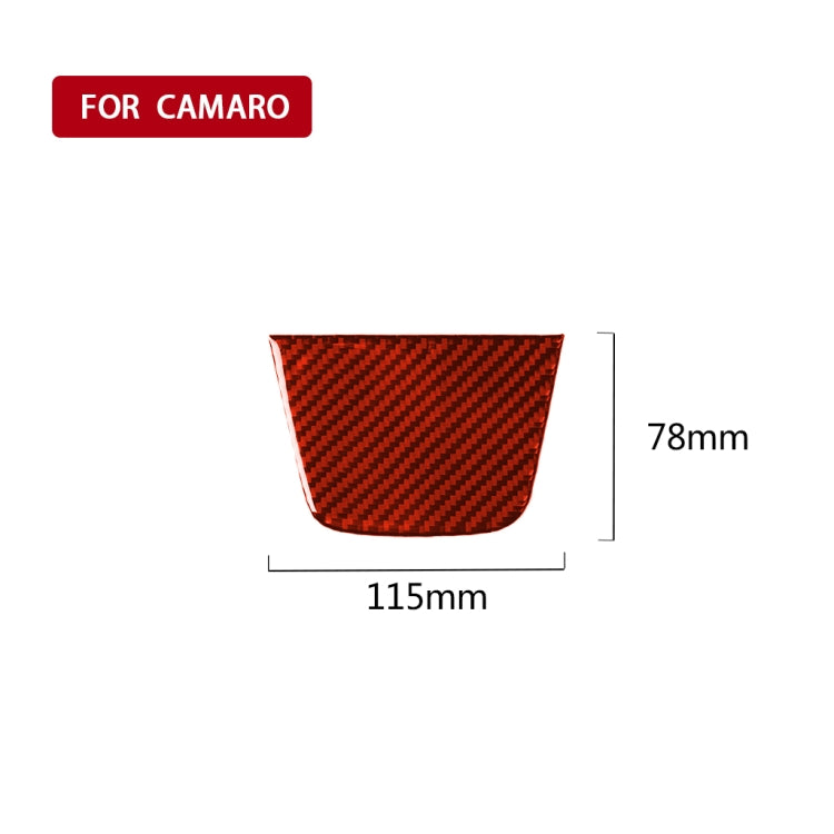 Car Carbon Fiber Dashboard Decorative Sticker for Chevrolet Camaro 2017-2019, Left and Right Drive Universal, Dashboard
